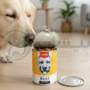 کنسرو غذای سگ ونپی Wanpy طعم گوشت گاو وزن ۳۷۵ گرم