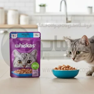 پوچ گربه برند ویسکاس Whiskas طعم ماهی تن