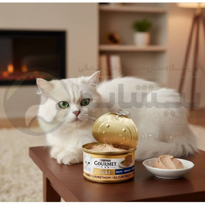 کنسرو غذای گربه برند گورمت Gourmet مدل پته طعم بوقلمون کنسرو غذای گربه برند گورمت Gourmet مدل پته طعم بوقلمون